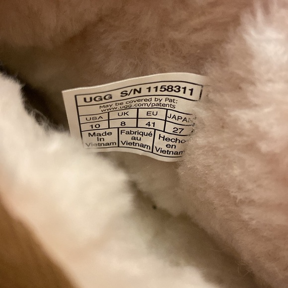 UGG CLASSIC CHESTNUT ULTRA MINI NEW HEIGHTS BOOTS Sz 10 NEW - Picture 3 of 3